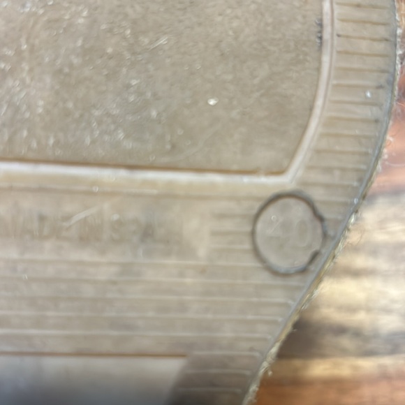 BODEN - espadrilles wedge sandals suede cream size 40 bohemian - Picture 13 of 13